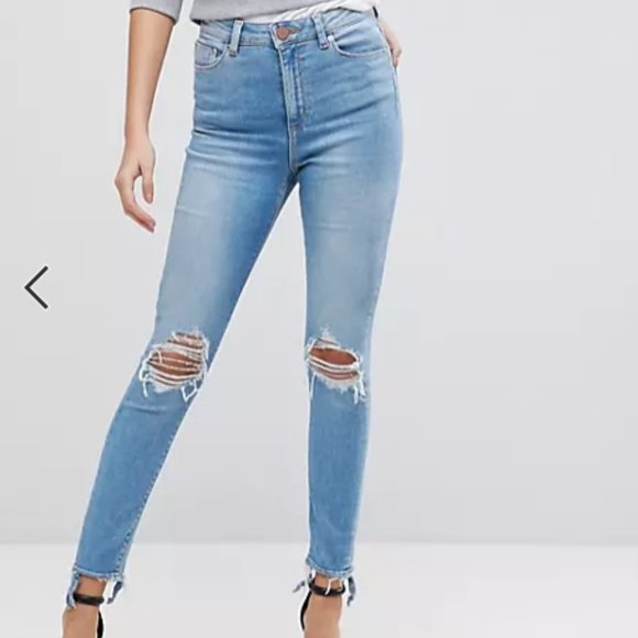 ASOS Ridley High Waisted Skinny Jeans - Picture 1 of 13